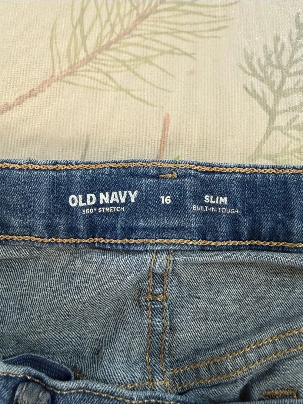Old Navy Blue Slim Stretch Jeans size 16 ( 244)